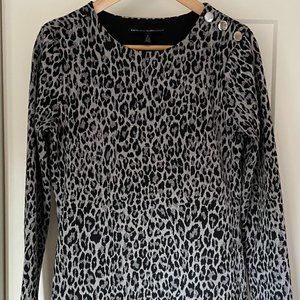 White House Black Market Leopard Print Dress